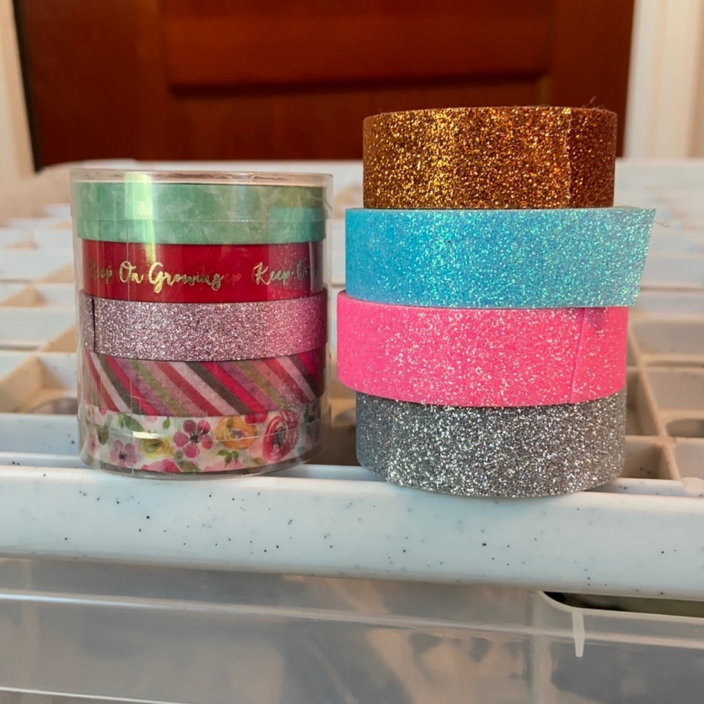 Scotch and Walmart brand washi tape